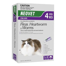 Load image into Gallery viewer, NEOVET for cats Fleas, Heartworm and Worms